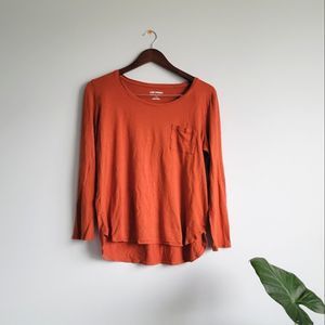 🩷Joe Fresh Burnt Orange Boyfriend Long Sleeve - Size US L